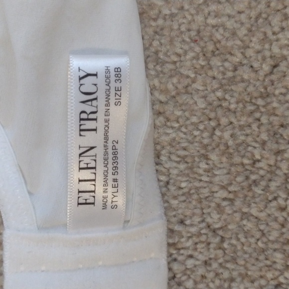 Ellen Tracy white bra 38B - Picture 2 of 4